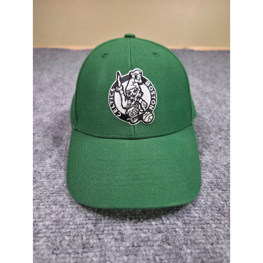 Boston Celtics Hat OSFA 47 Brand Green NBA‎ Adjustable Embroidered Logo Cap